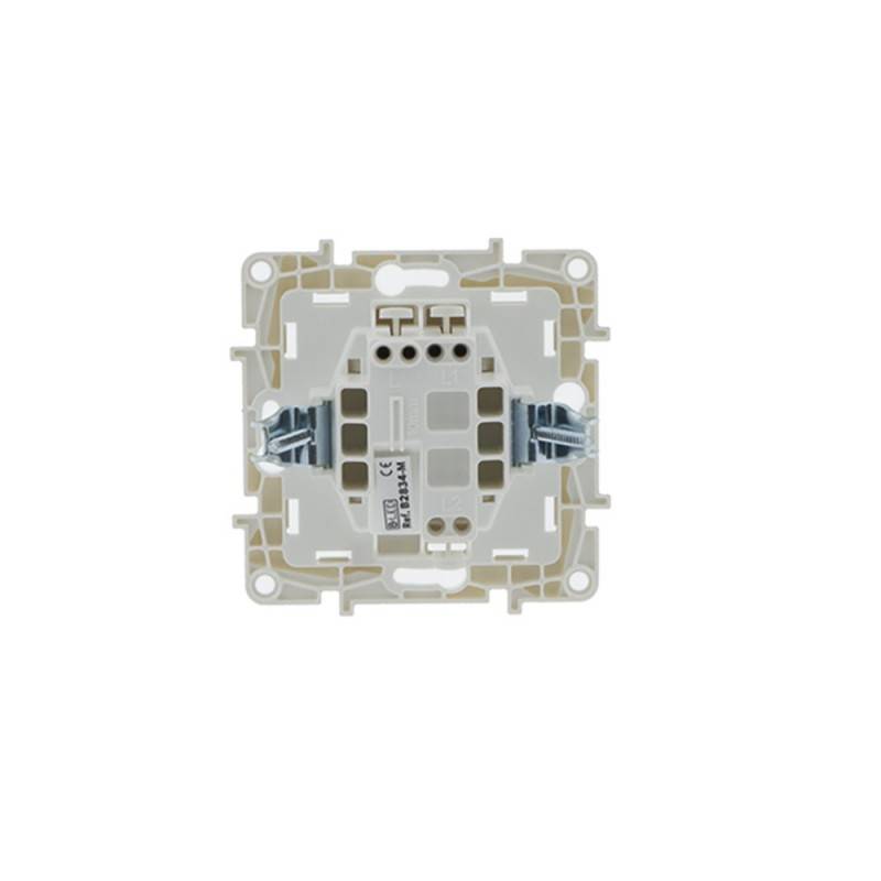 Recessed push-button mechanism with bell for doorbell