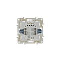Recessed push-button mechanism with bell for doorbell