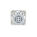 200W 230V rotary regulator for recessed mounting and trim frame