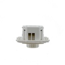 200W 230V rotary regulator for recessed mounting and trim frame