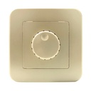 200W 230V rotary regulator for recessed mounting and trim frame