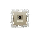 Recessed TV-R antenna socket and trim frame