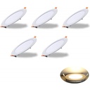 Recessed circular LED downlight - 18W - Cutout Ø205mm - 5 years warranty