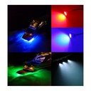 Recessed RGB LED light for drain plug in boats 27W 12V stainless steel 316L