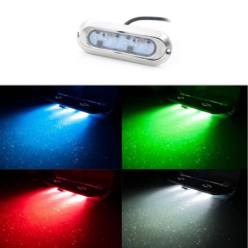 SLIM 30W 12V 316L stainless steel IP68 RGB LED submersible surface light 30W 12V