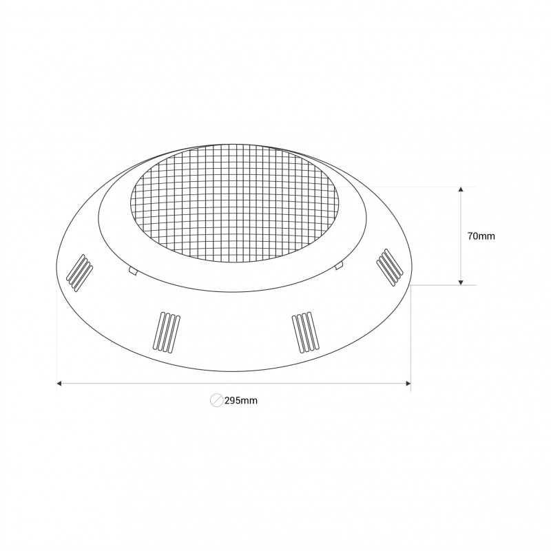 LED pool spotlight - 12V AC - 24W - Submersible - IP68