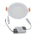 Recessed circular LED downlight - 6W - Cutout Ø110mm - 5 year warranty