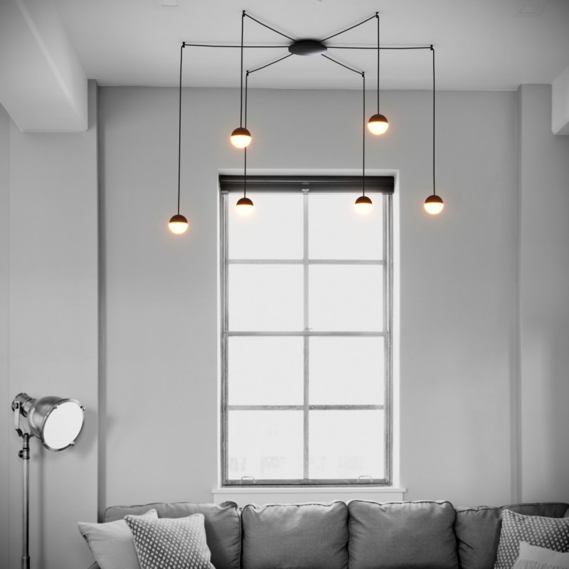 Pendant lamp LED design "ÓRBITA" 6x8W (36W)
