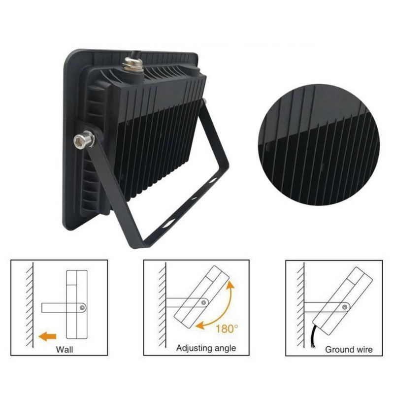 Outdoor LED floodlight - 10W - 95lm/W - IP65