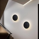 Circular wall light "Eclipse" 12W - Samsung Chip - Warm light - IP44 - Ø 25cm