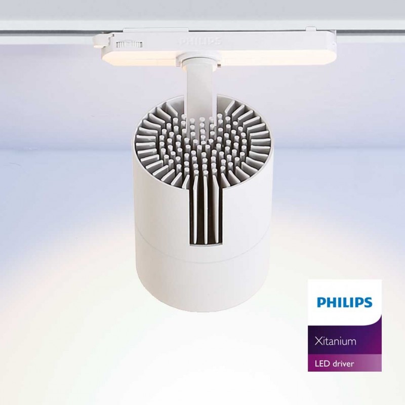 Three-phase LED spotlight 30W special for greengrocer's shops