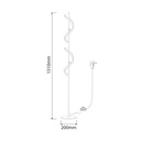 Modern floor lamp BERGMAN - Hollywood 22W