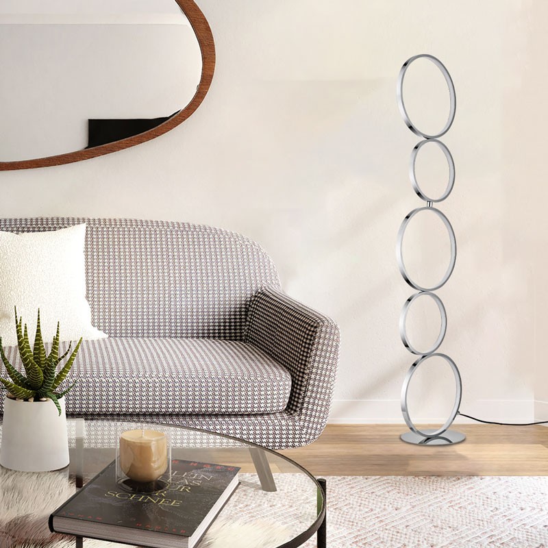Aluminum LED floor lamp "NATALIE" - 30W - Warm Light
