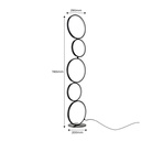Aluminum LED floor lamp "NATALIE" - 30W - Warm Light