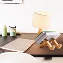 Articulated wooden table lamp "YOKI".