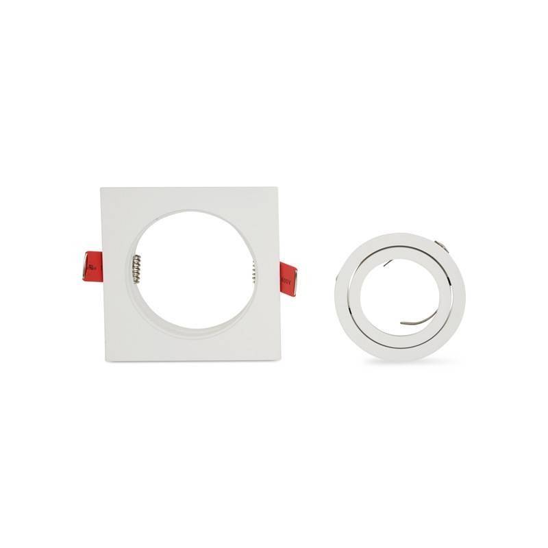 PREMIUM square tilting downlight for GU10 / MR16