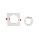 PREMIUM square tilting downlight for GU10 / MR16