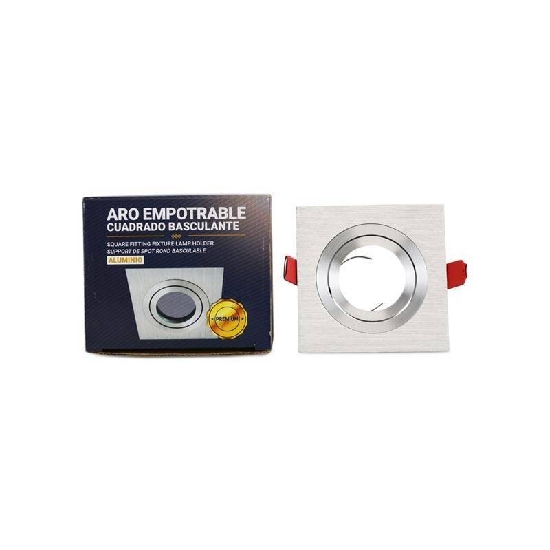 PREMIUM square tilting downlight for GU10 / MR16
