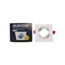 PREMIUM square tilting downlight for GU10 / MR16