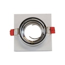 PREMIUM square tilting downlight for GU10 / MR16