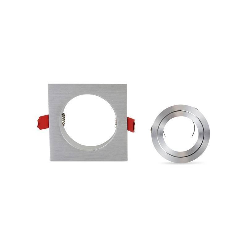 PREMIUM square tilting downlight for GU10 / MR16