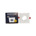 PREMIUM square tilting downlight for GU10 / MR16