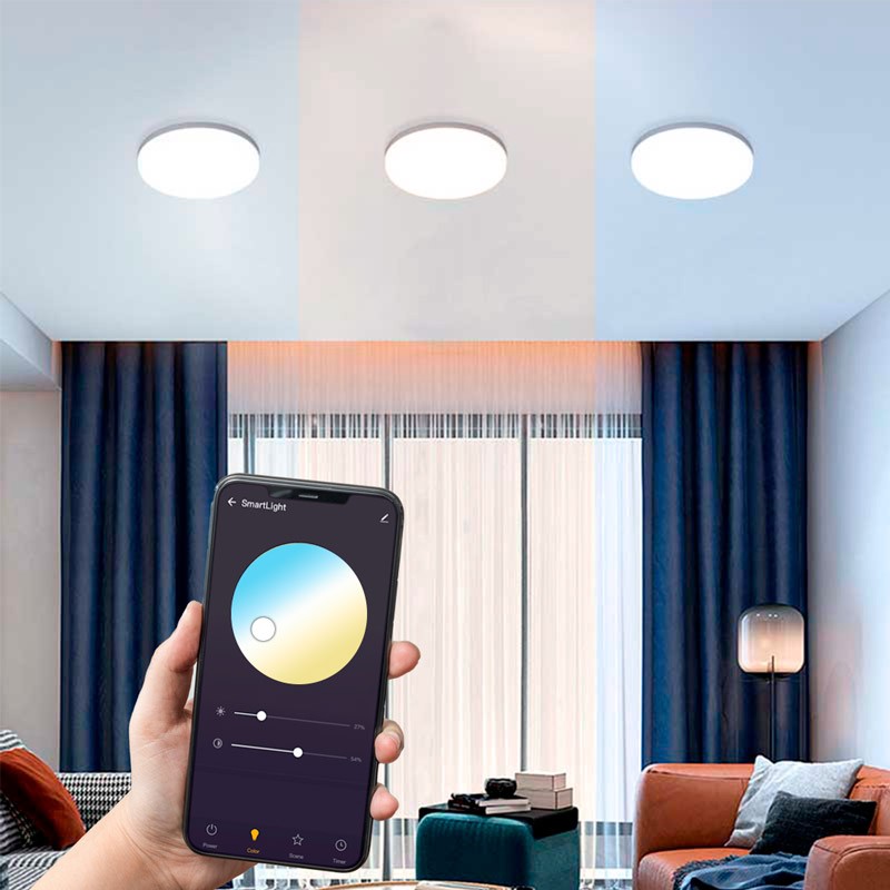 SMART - CCT WIFI surface mounted LED ceiling light 24W - IP20