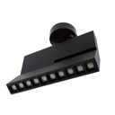 Surface mounting base for three-phase LED track spotlights