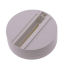 Surface mounting base for three-phase LED track spotlights