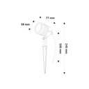 LED spotlight with spike 6W 480lm 230V IP65