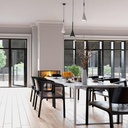 Modern pendant lamp "Calyx" - E27