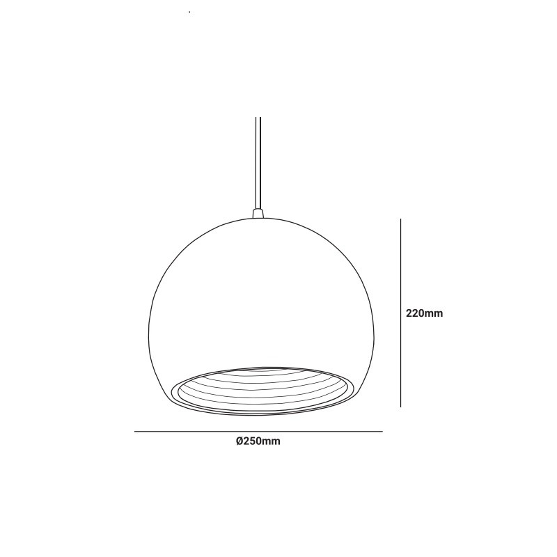 Pendant lamp "CALY".