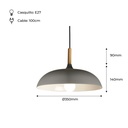 Round pendant lamp "MELA" Modern E27