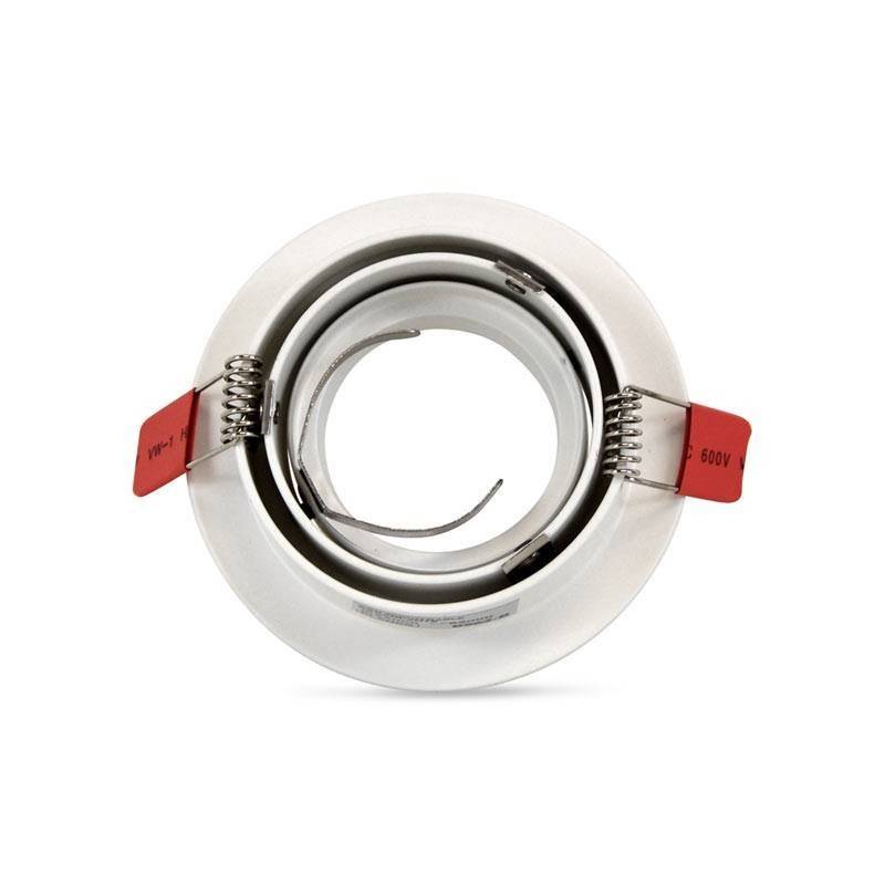 PREMIUM tilting circular downlight ring for LED GU10 bulb