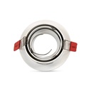 PREMIUM tilting circular downlight ring for LED GU10 bulb