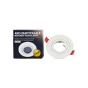 PREMIUM tilting circular downlight ring for LED GU10 bulb