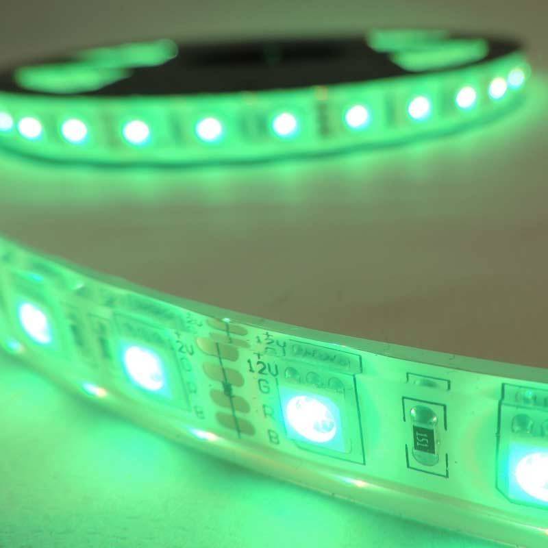 LED Strip 12V-DC 72W 10mm multicolor RGB IP67 (SMD505050 60ch/m) 5 meter roll
