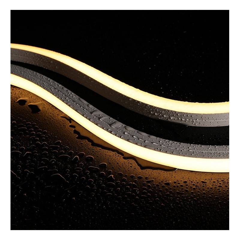 Flexible silicone sleeve 10x18mm to convert LED strip to neon (5meters)