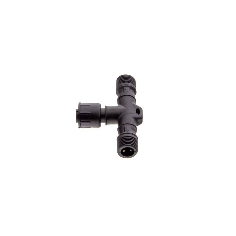 T connector single color 2 pin watertight for LED beacons 12/24V