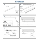 High power CCT LED linear luminaire - 40W - 120cm