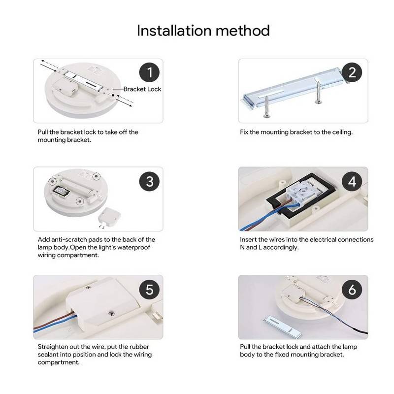 2040LM 18W IP65 circular surface mounted LED ceiling light 2040LM 18W IP65