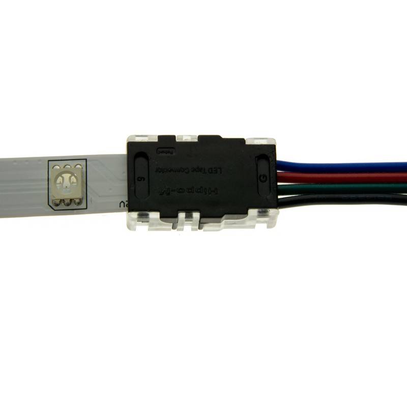 Quick connector 4 pin RGB - Strip to PCB cable 10mm IP20 Max. 24V