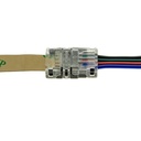 Quick connector 4 pin RGB - Strip to PCB cable 10mm IP20 Max. 24V