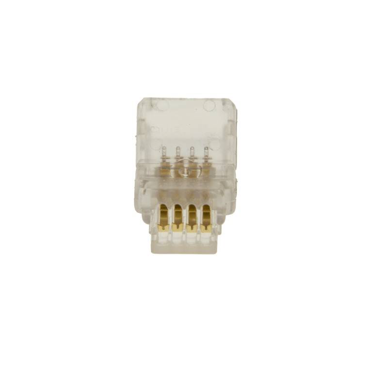 4 pin RGB waterproof quick connector - Strip to PCB 10mm IP66 cable - Max. 24V