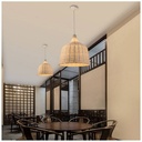 Wicker pendant lamp "SASKI".