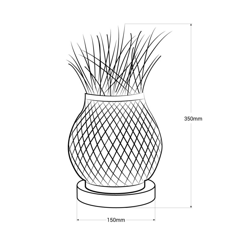 Wicker table lamp "VIMET".