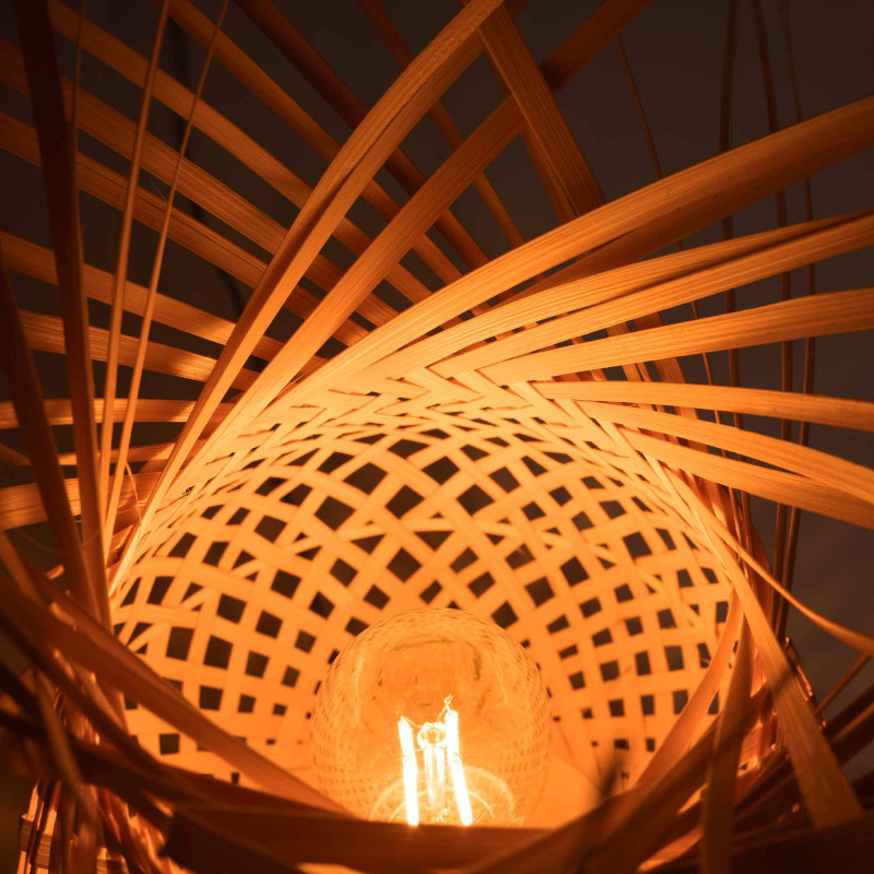 Wicker table lamp "VIMET".