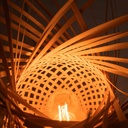 Wicker table lamp "VIMET".