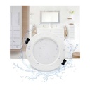 Waterproof recessed LED downlight CCT - 7W - IP44 - Cut Ø 68-75mm