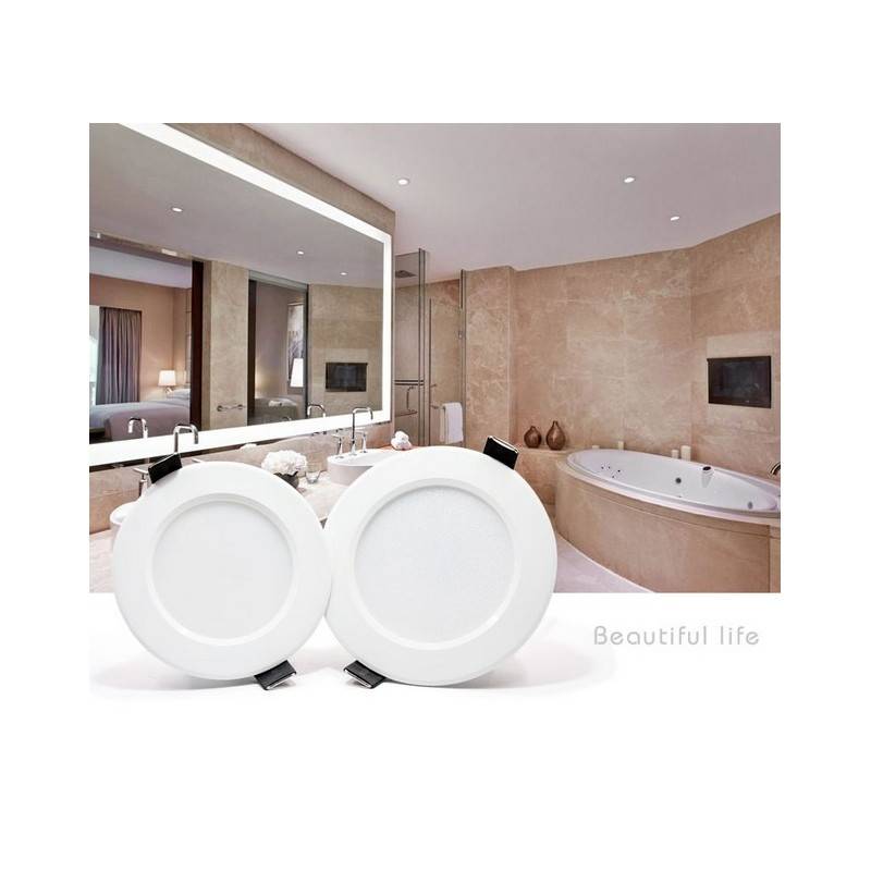 Waterproof recessed LED downlight CCT - 7W - IP44 - Cut Ø 68-75mm
